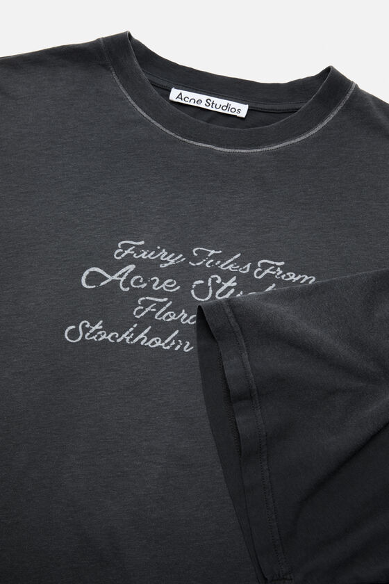 Acne Studios Short Sleeve T-shirtt In Black