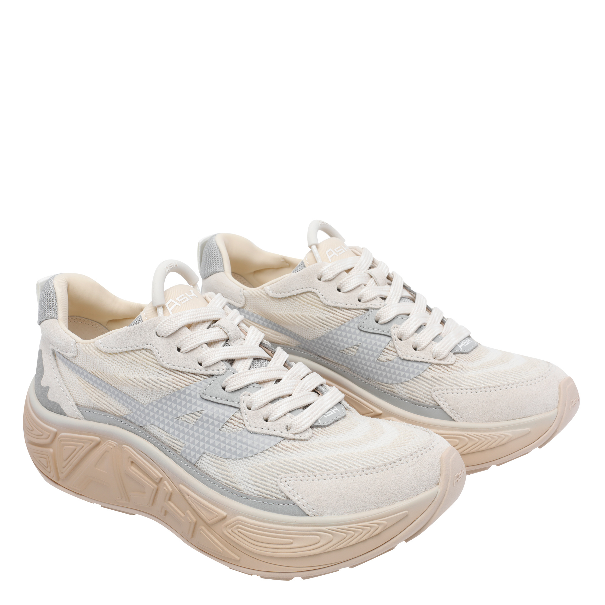 Ash Lace-up Sneakers In Gray