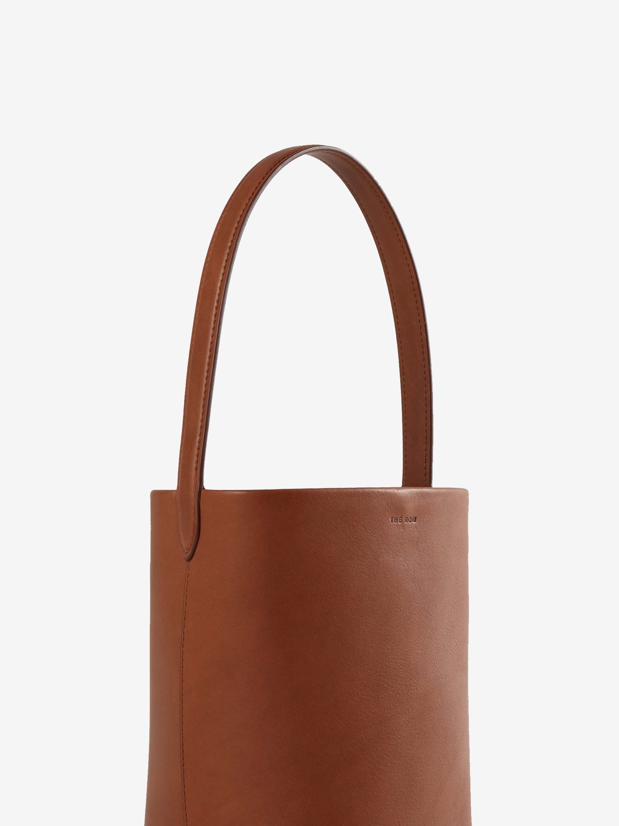 The Row Small Lasso Handbag In Brown