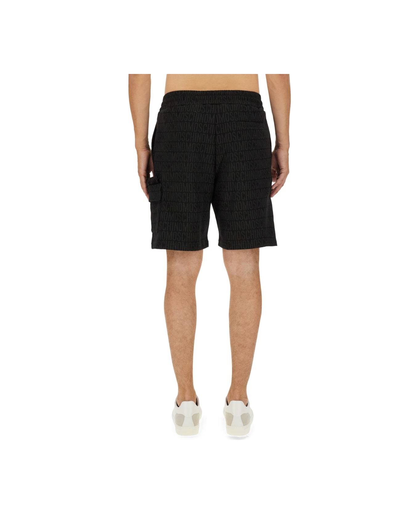 Moschino Sweatshirt Bermuda In Black