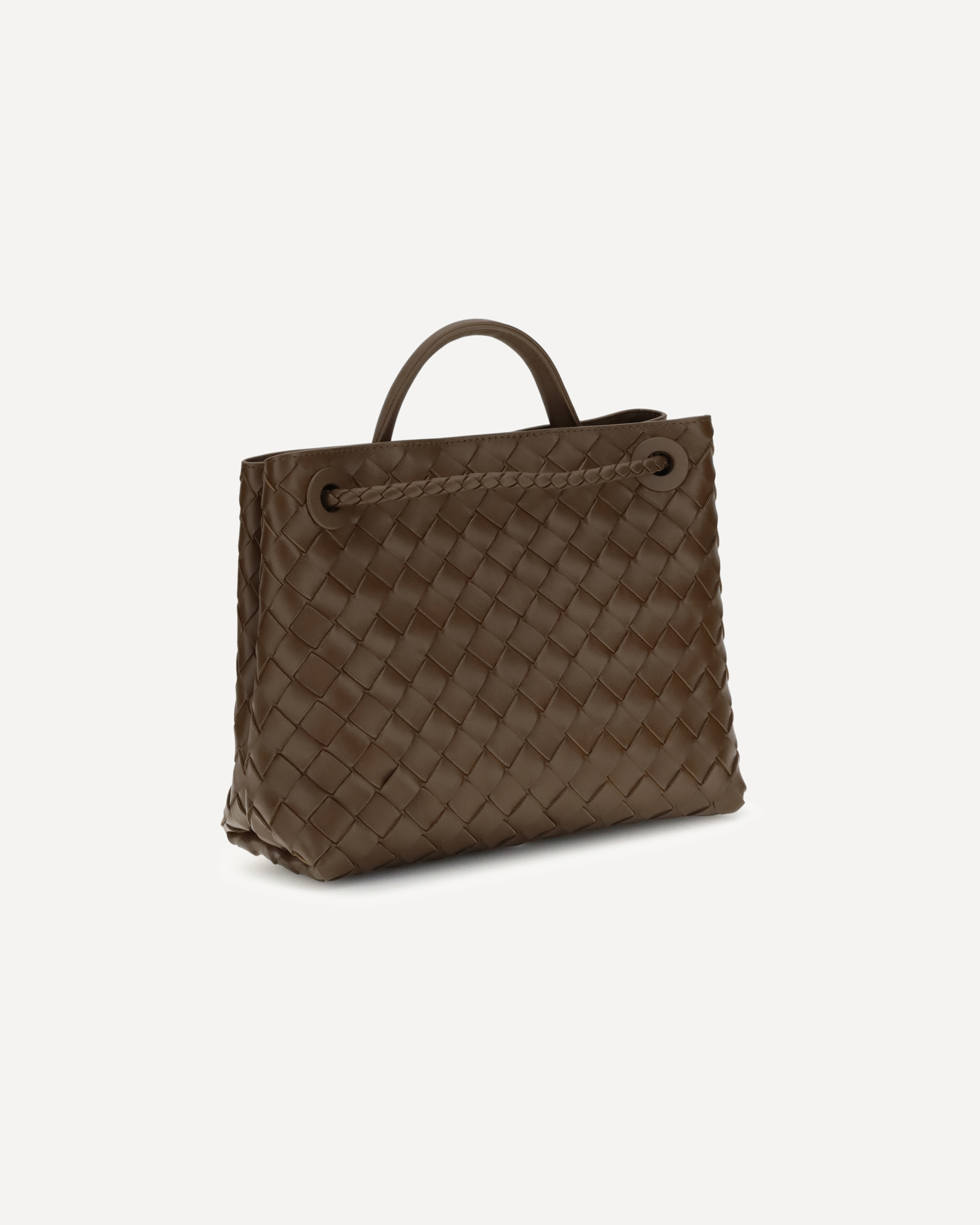 Bottega Veneta Small Andiamo In Brown