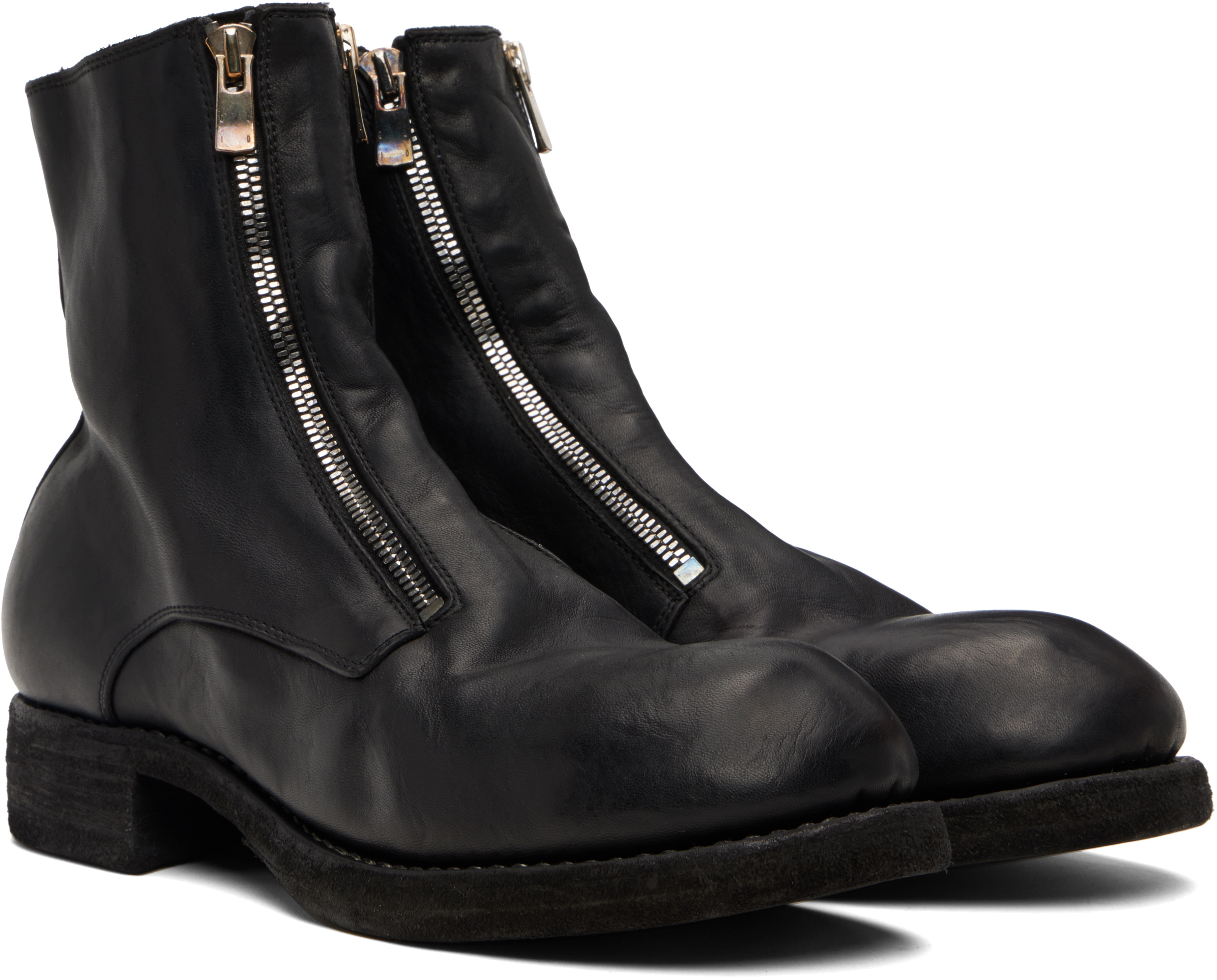 Guidi Gr07fz Ankle Boots In Black
