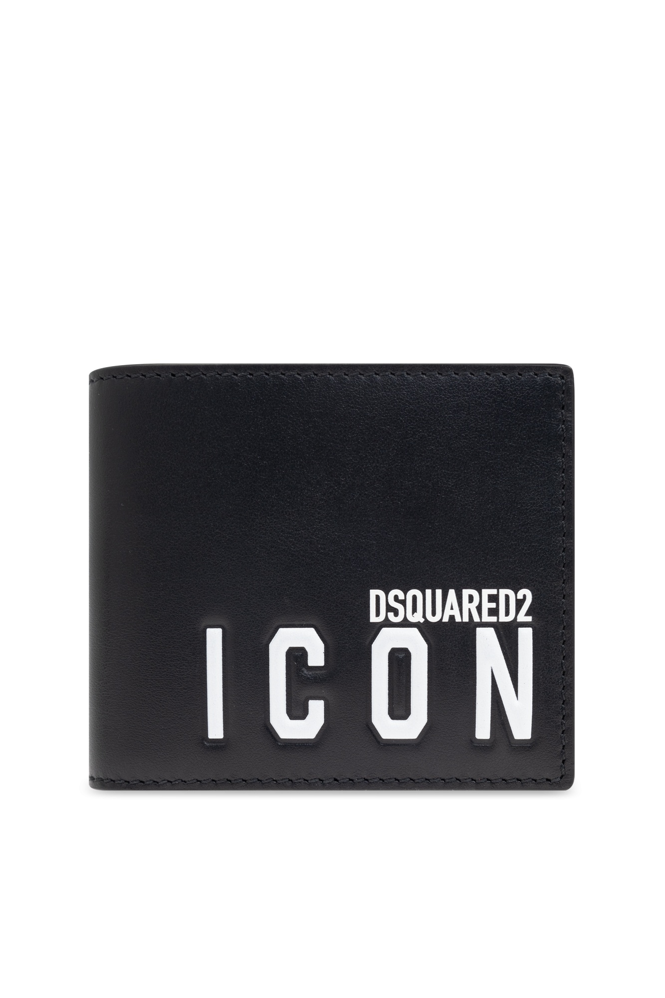 Dsquared2 Icon Logo Print Wallet In Black