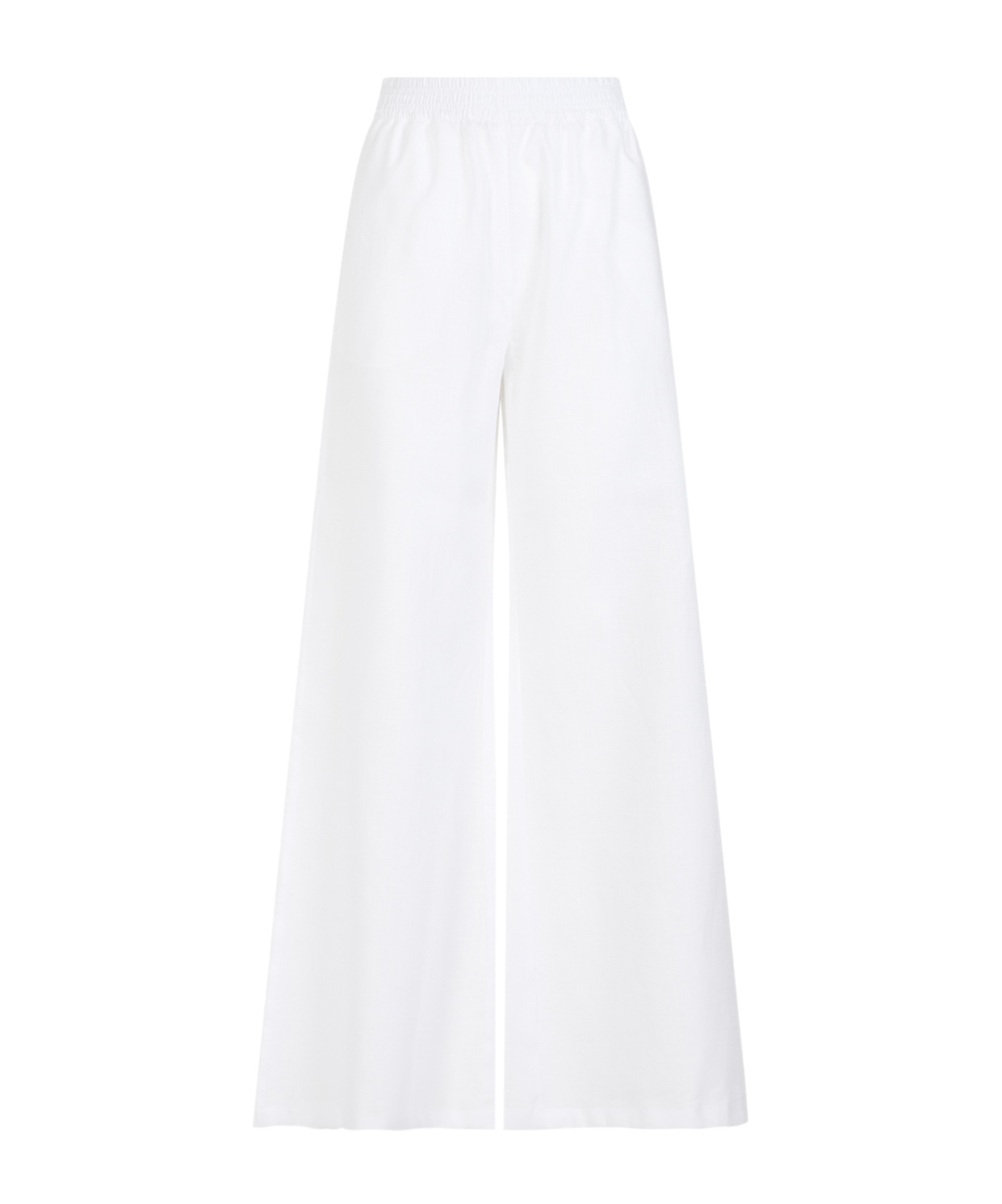 Fabiana Filippi Wide-leg Linen Trousers In White