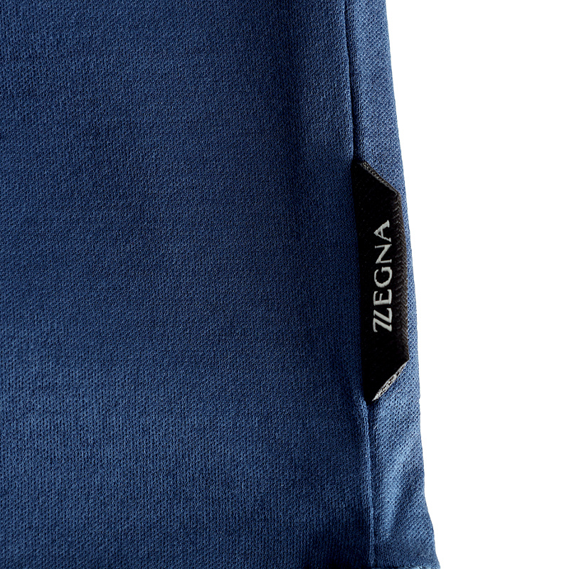 Zegna Cotton T-shirt In Blue