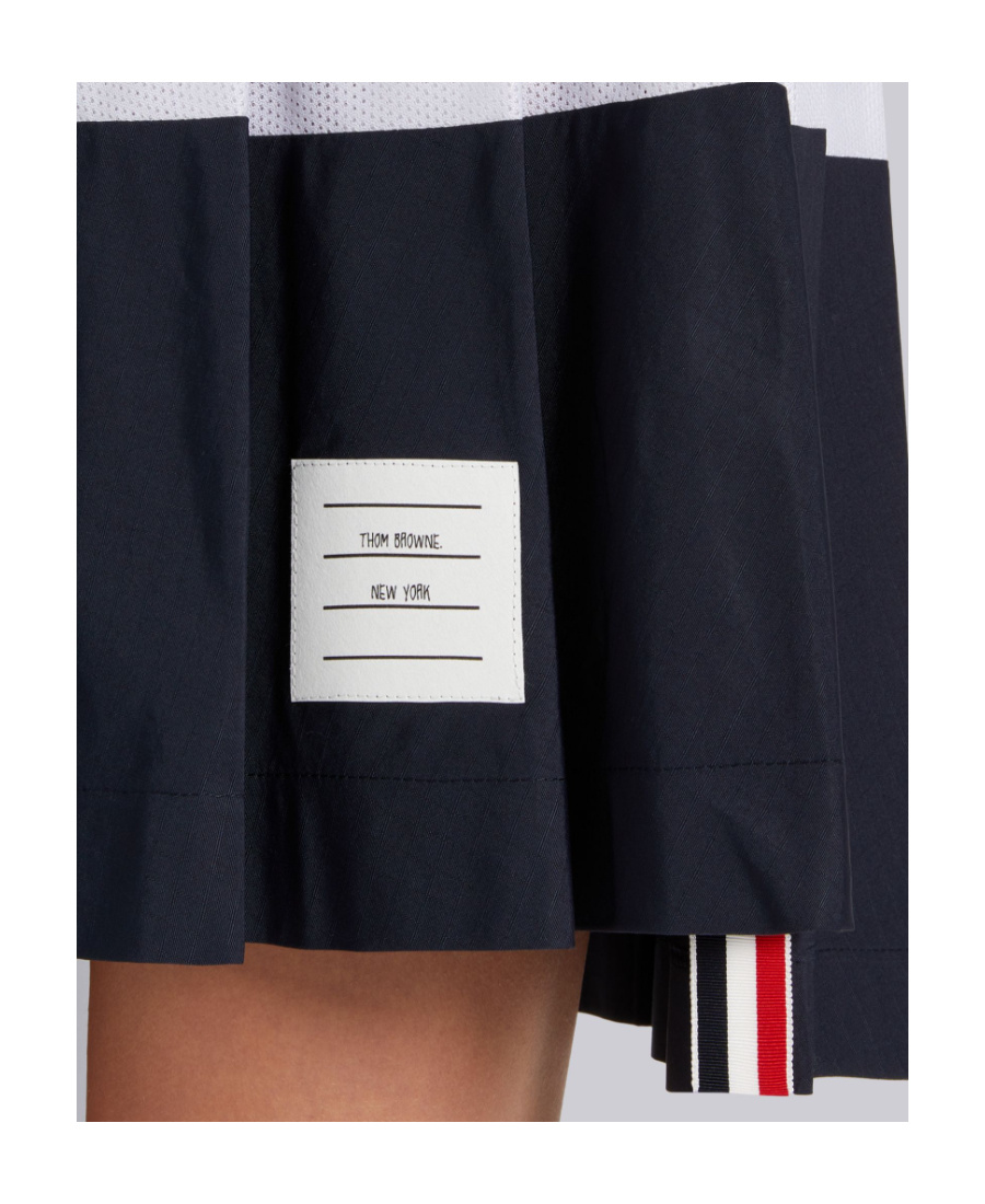 Thom Browne 4-bar Stripe Pleated Skirt In Black