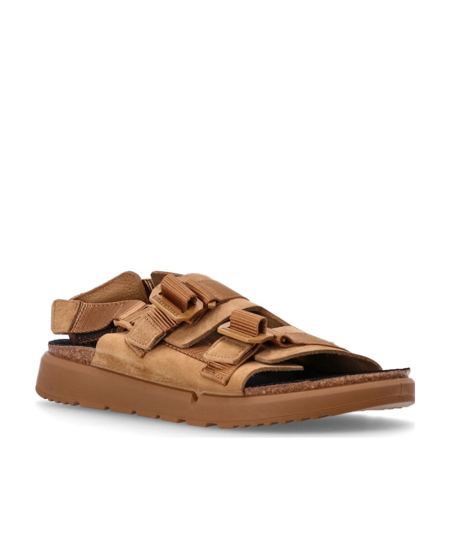 Birkenstock Shinjuku Natural Leather Sandals In Brown