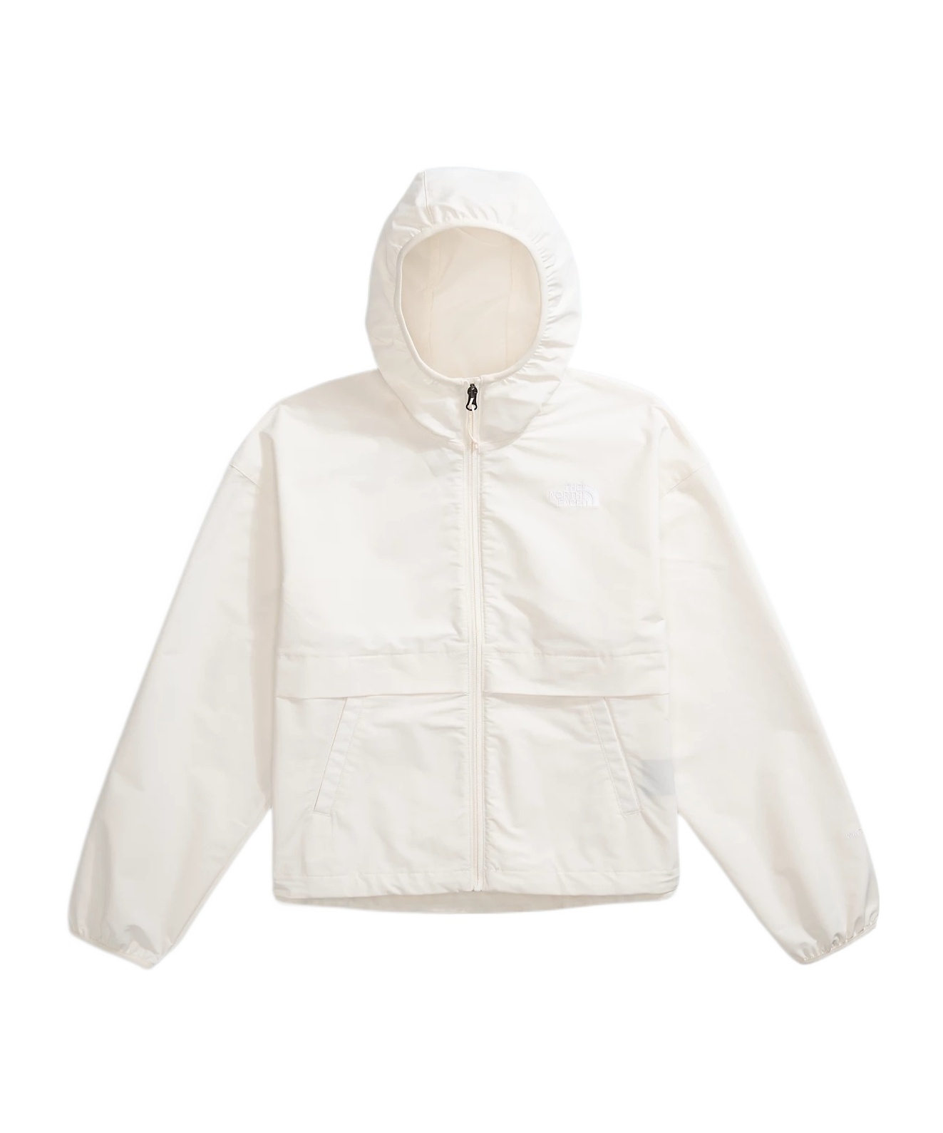 The North Face Easy Wind Fully Zip Jacket In White