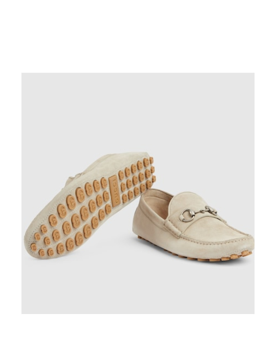 GUCCI HORSEBIT SUEDE DRIVING SHOES