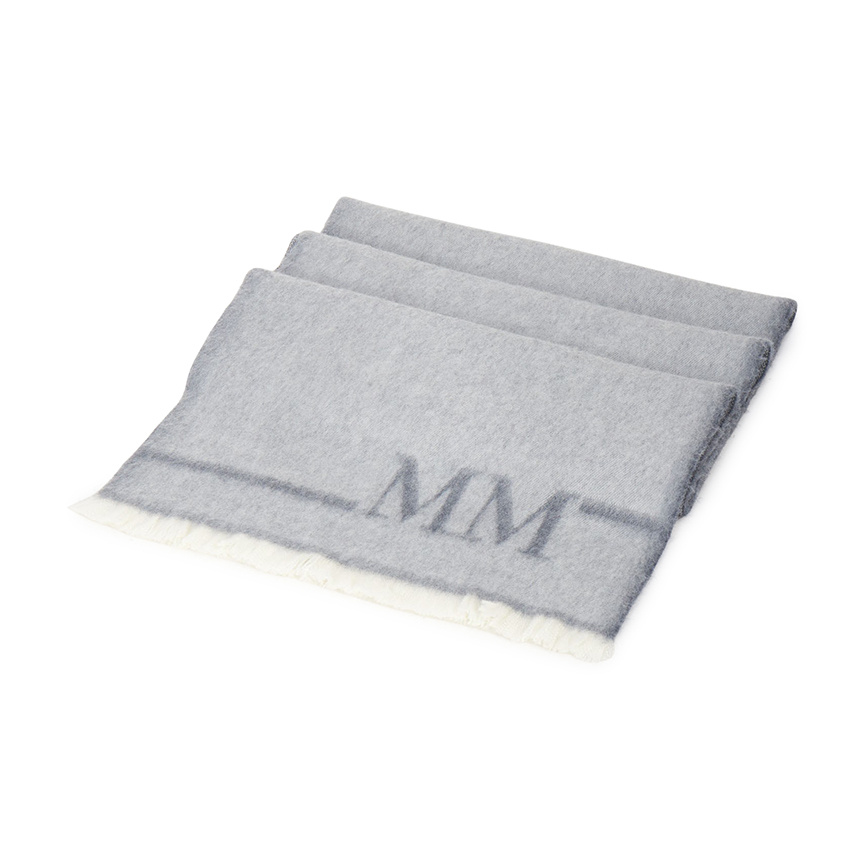Max Mara Rectangular Scarf In Gray