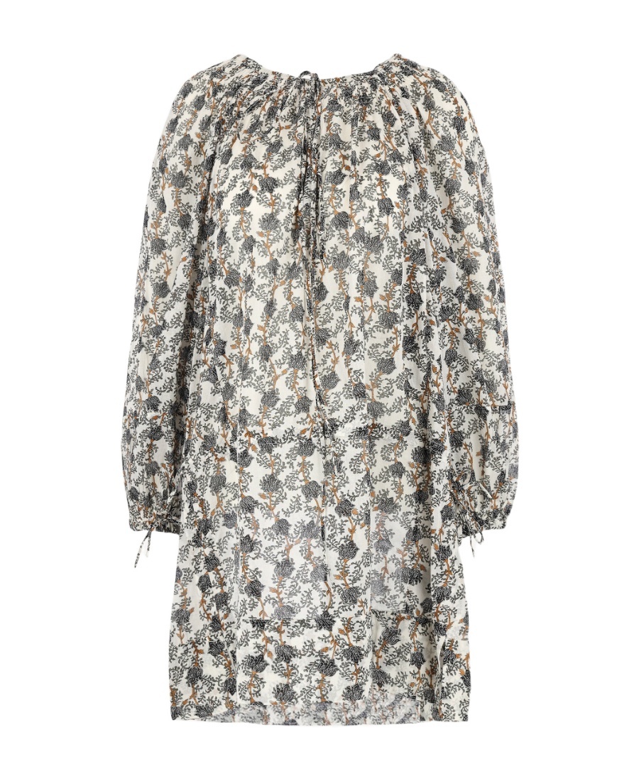 Isabel Marant Étoile Abstract-print Shift Dress In Gray