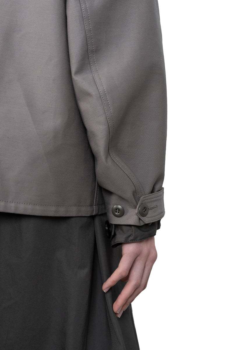 Sacai Long Sleeve Coat In Black