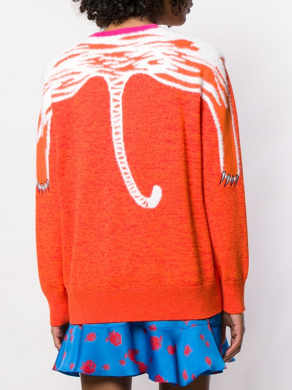 Kenzo Tiger Head Logo Pullover In Red