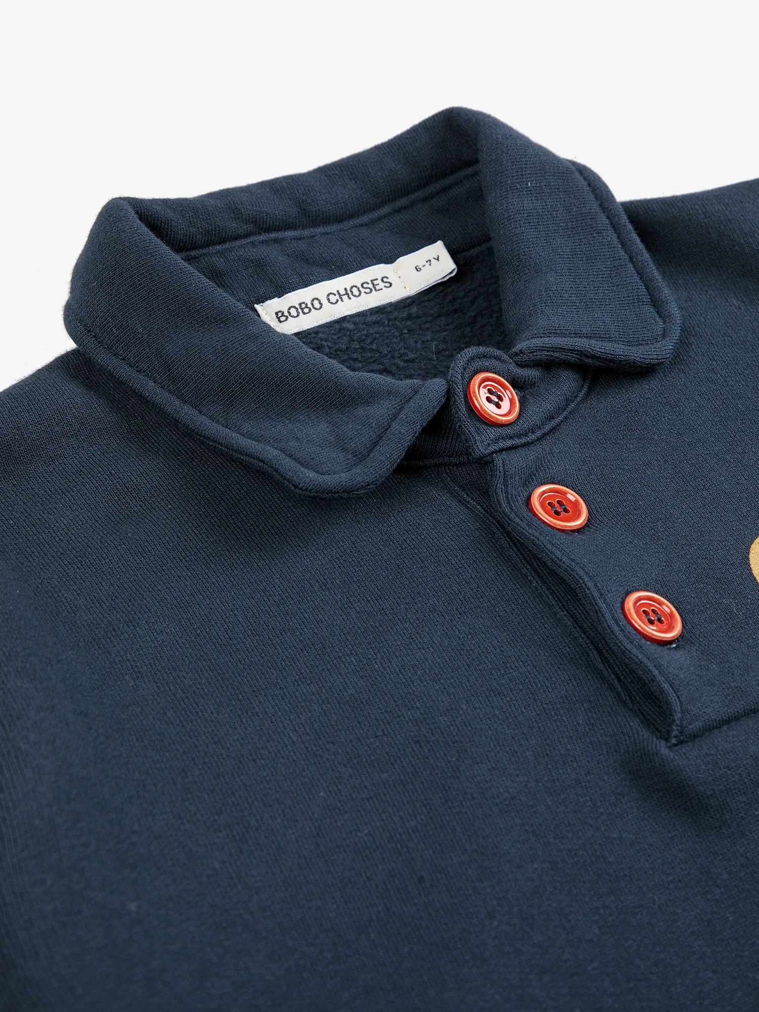 Bobo Choses Clover Polo Sweatshirt Dress In Blue