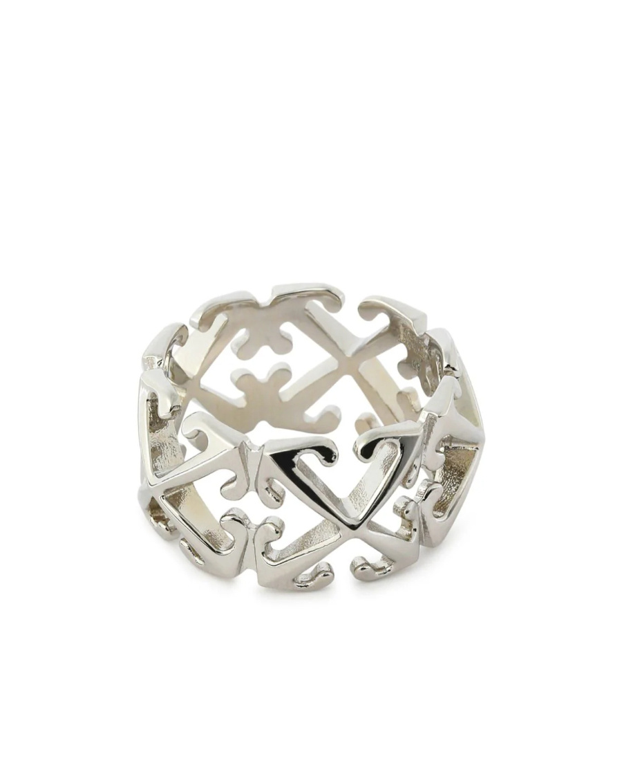 Off-white Multi Arrow Logo-embellished Ring In Yellow
