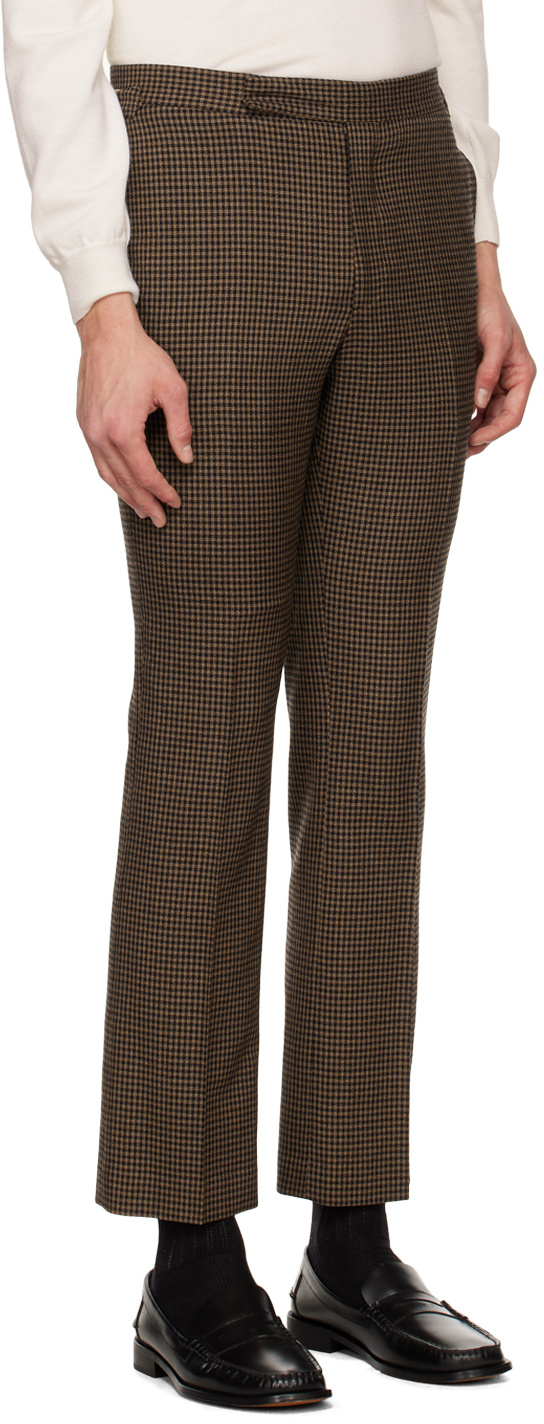 Paul Smith Checked Tailored Trousers In Black