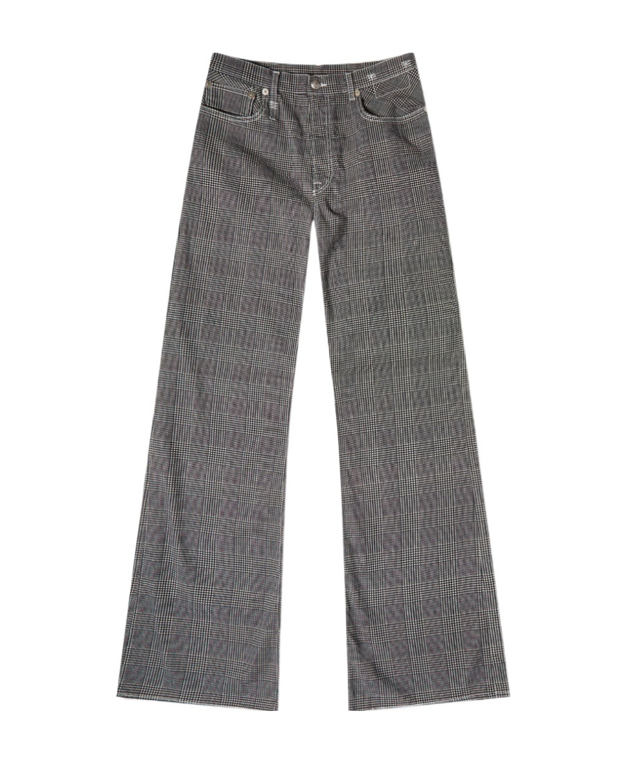 R13 Plaid Jeans In Black