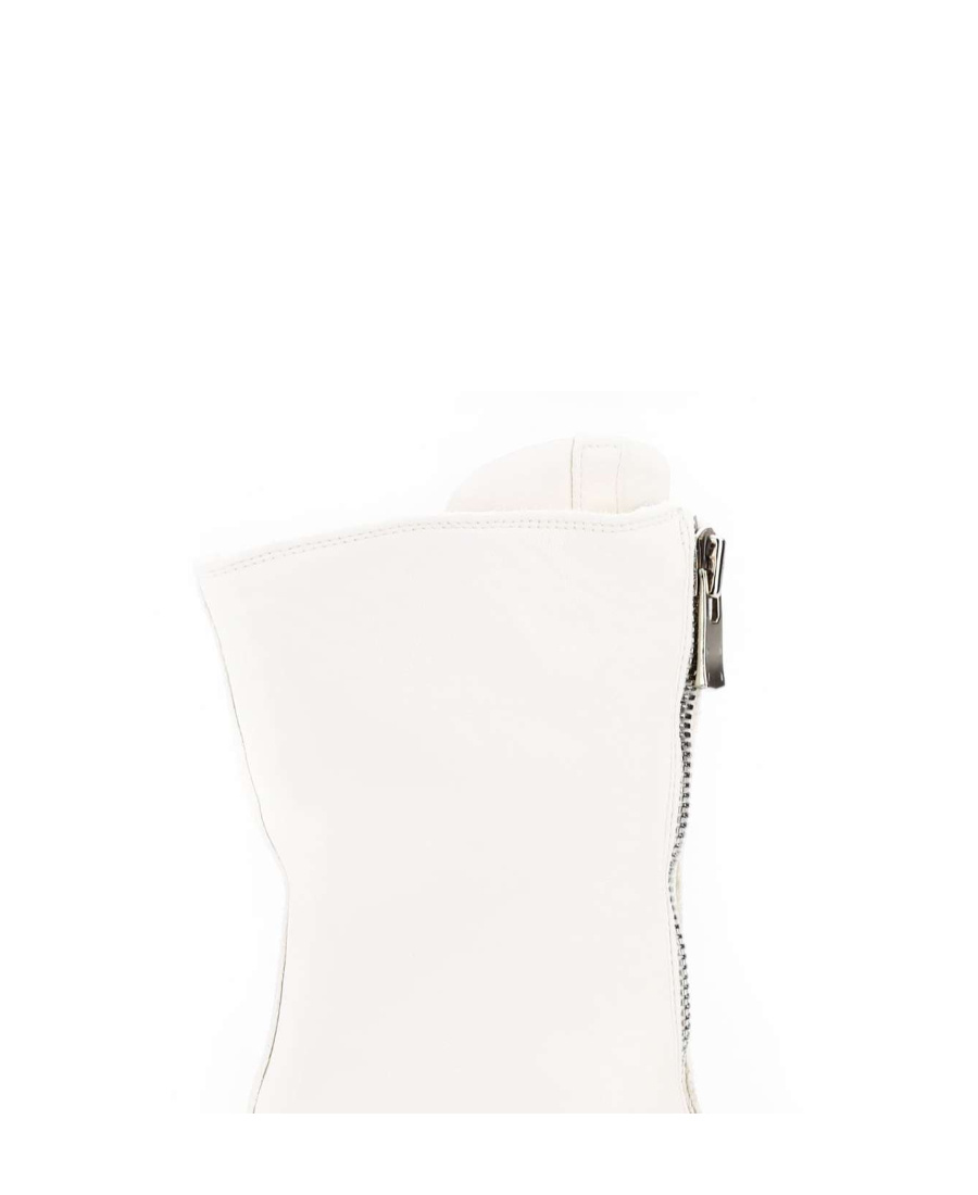 Guidi Round-headed Casual Boots In White