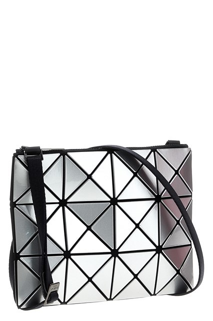 Bao Bao Issey Miyake Lucent Geometric-pattern Shoulder Bag In Silver