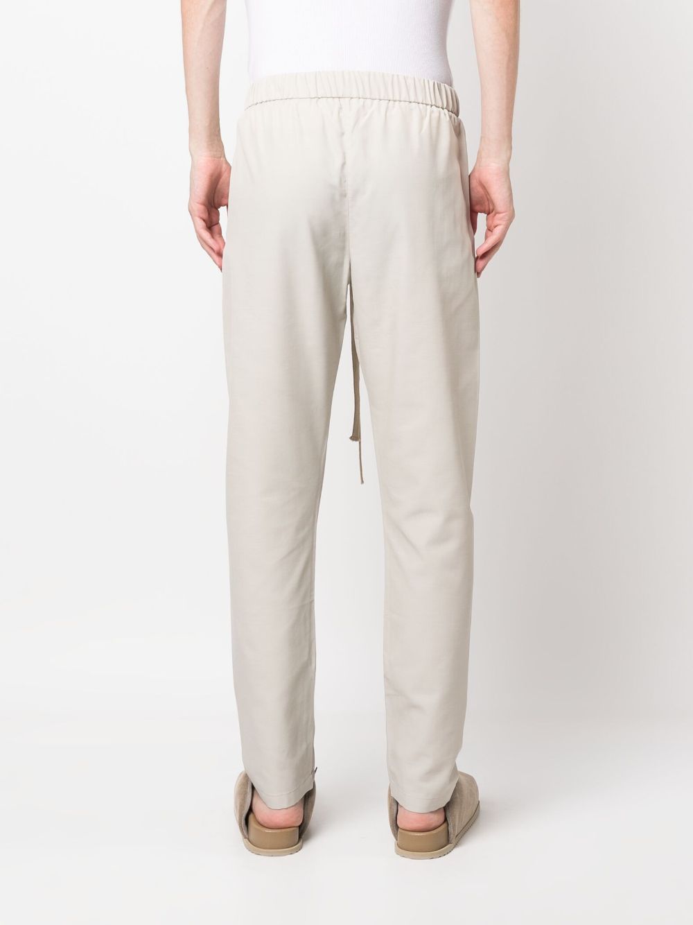 Fear Of God Tapered-leg Drawstring Trousers In White