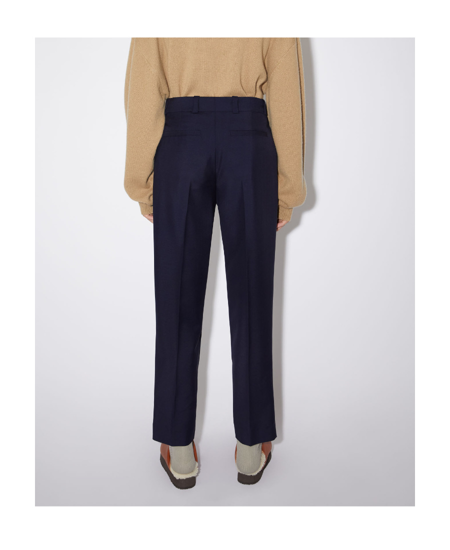 Acne Studios Concealed-front Fastening Chinos In Black