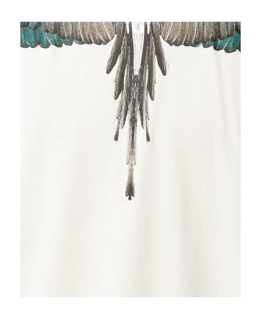 Marcelo Burlon County Of Milan Wings Printed T-shirt In Black