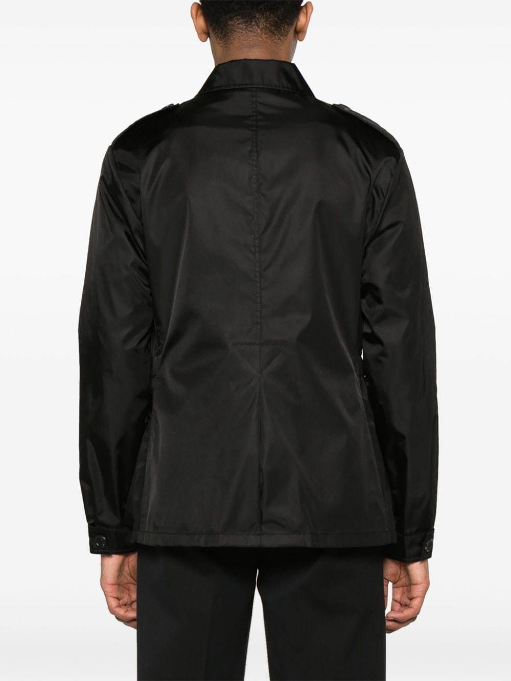 Prada Re-nylon Multi-pocket Jacket In Black