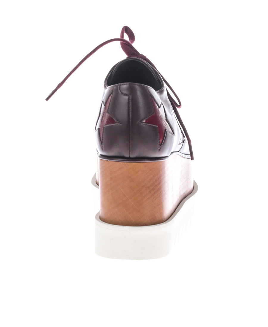 Stella Mccartney Logo Logo Thick-soled Shoes In Black