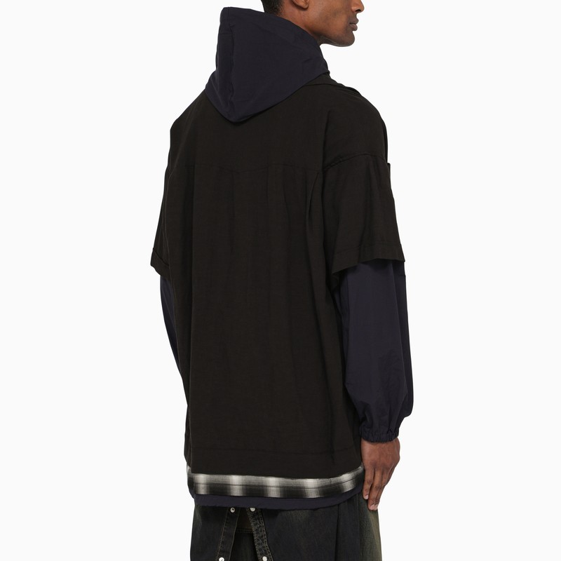 Miharayasuhiro Maison Mihara Yasuhiro Three Layer Hooded Shirt