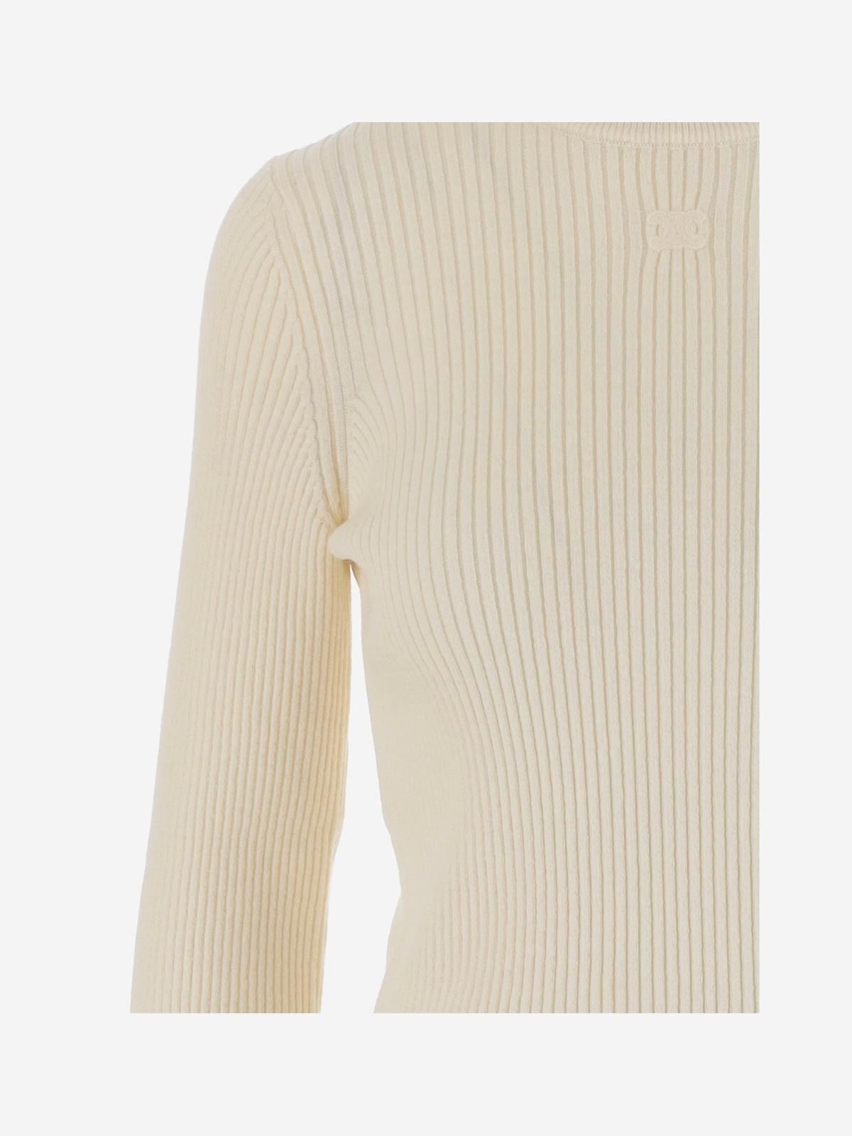 Celine Long-sleeved Sweater In Neutral