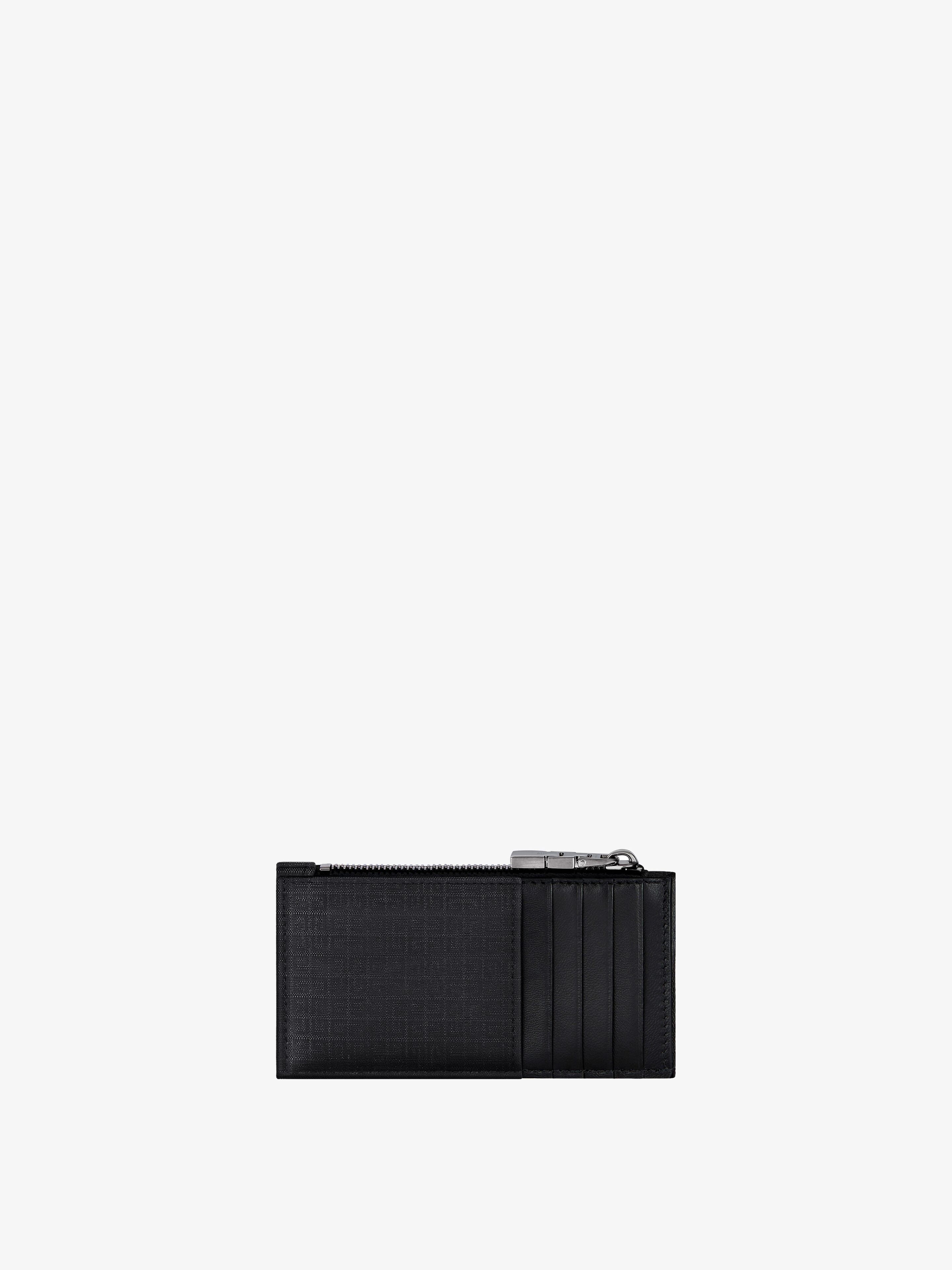 Givenchy 4g Zipper Wallet In Black