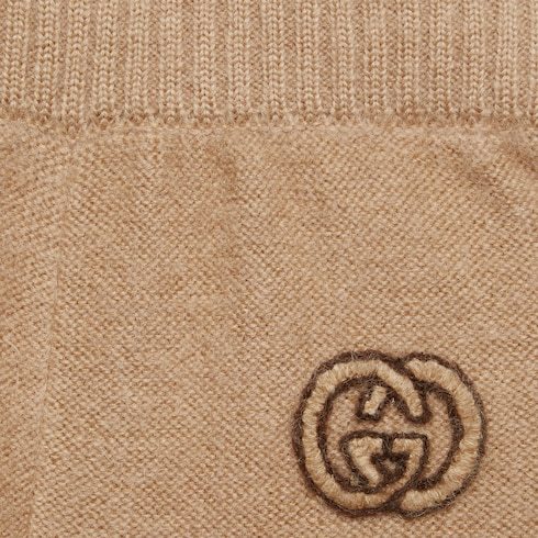Gucci Women's Web Detail Wool Shorts In Brown