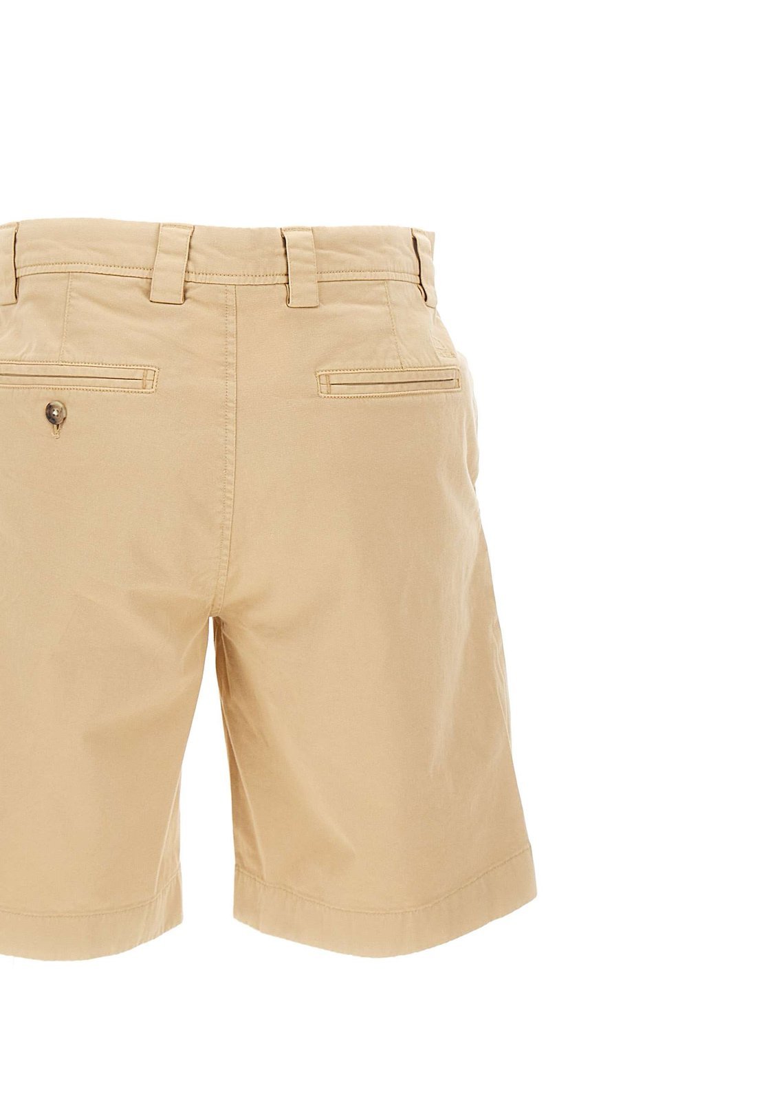Woolrich Bermuda Shorts In Stretch Cotton In Nude