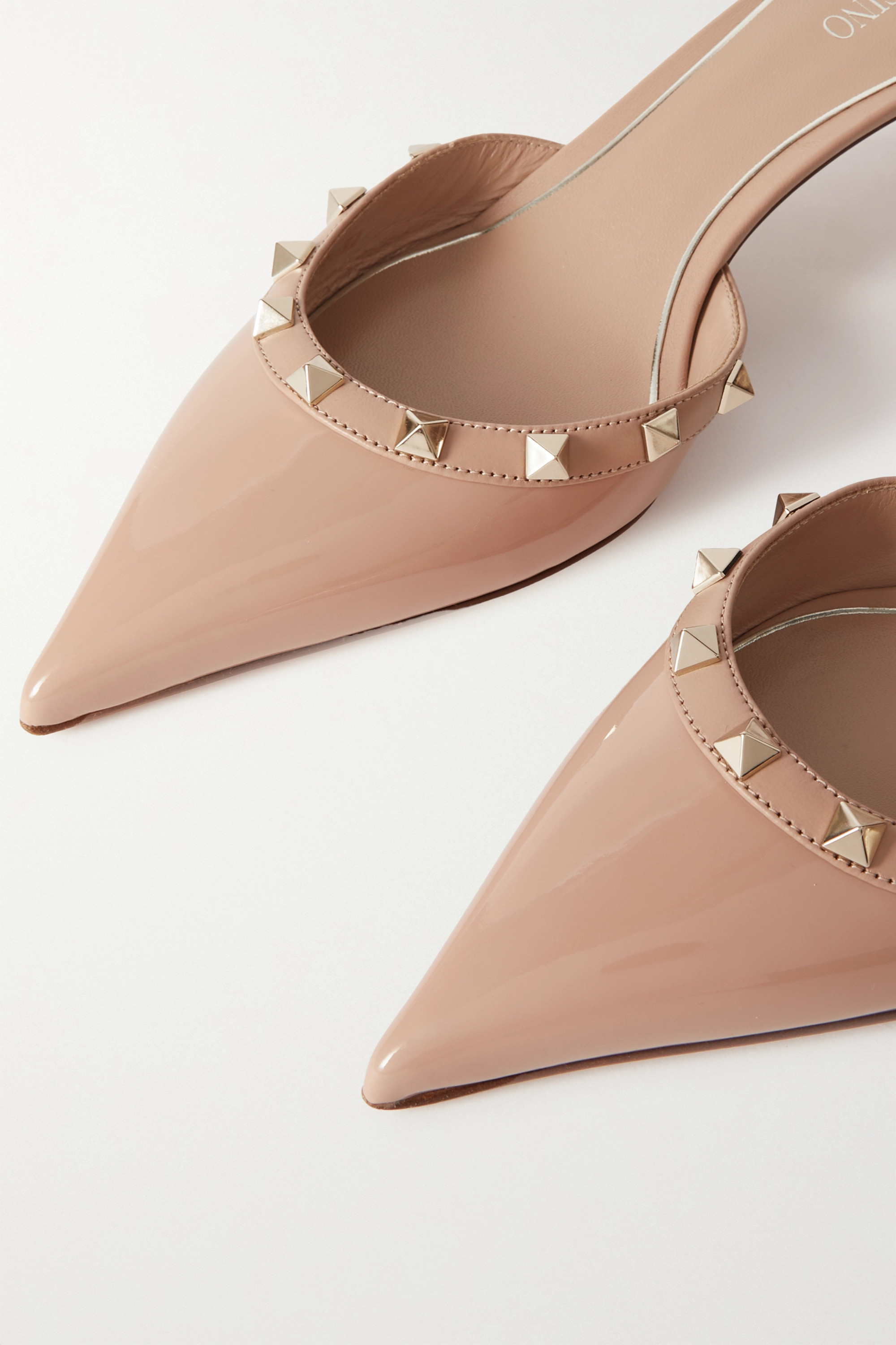 VALENTINO GARAVANI ROCKSTUD 60MM PATENT-LEATHER PUMPS 