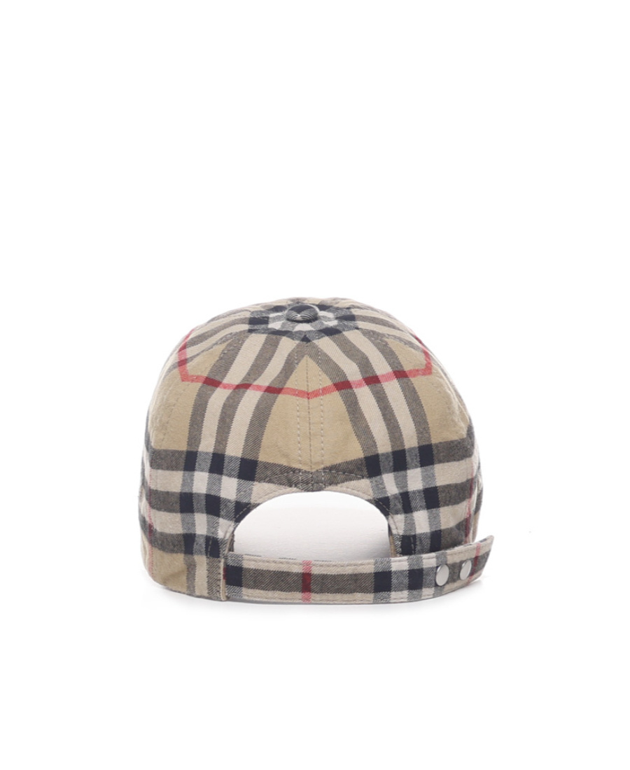 Burberry | Check Print Baseball Cap| Man | M In Nude