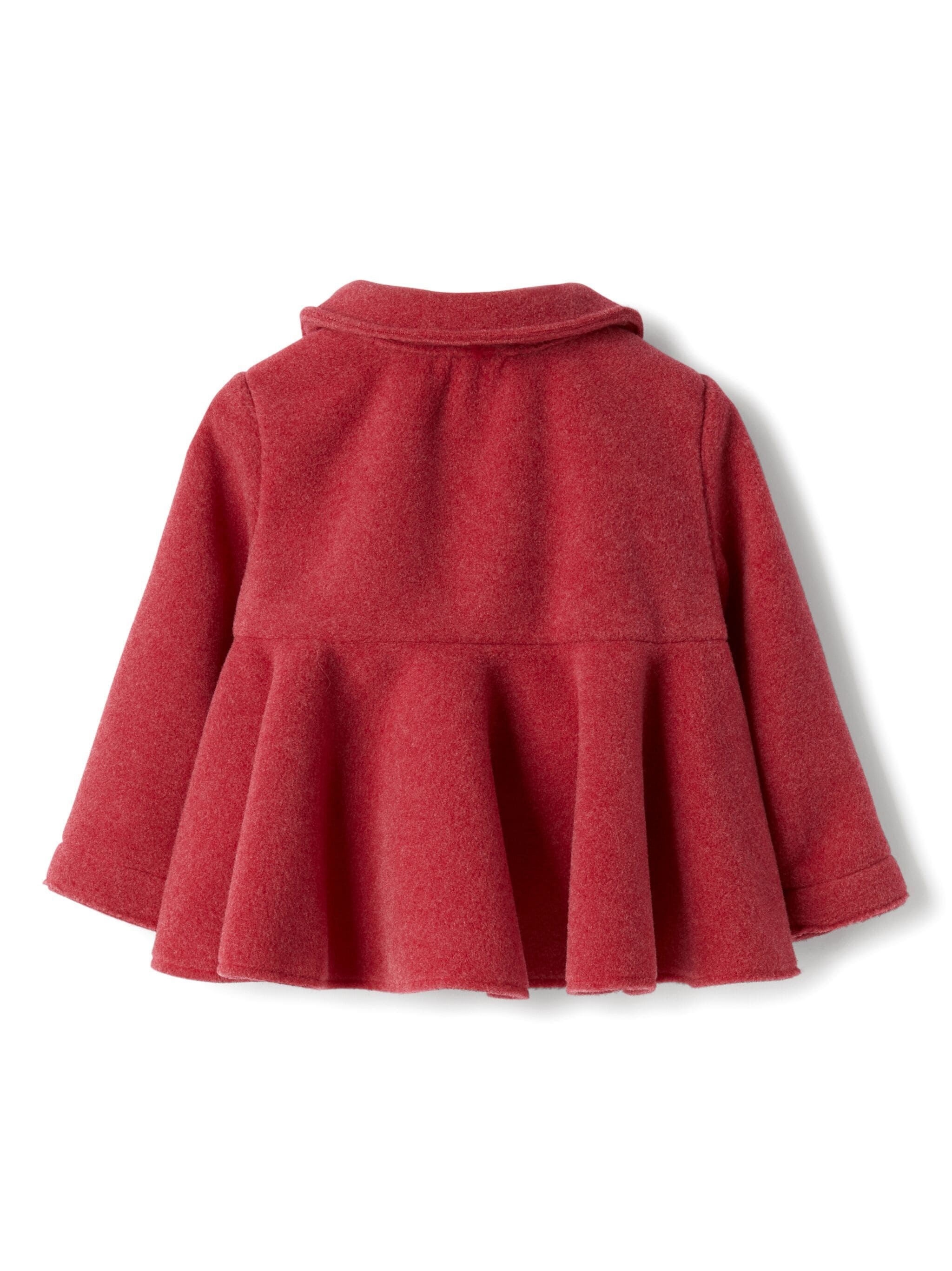 Il Gufo Peplum Waist Buttoned Blouse In Red