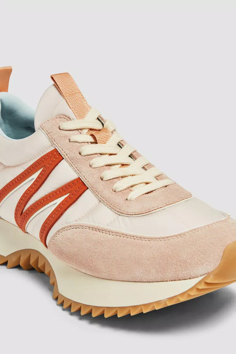 Shop Moncler Pacey Trainers In Pink