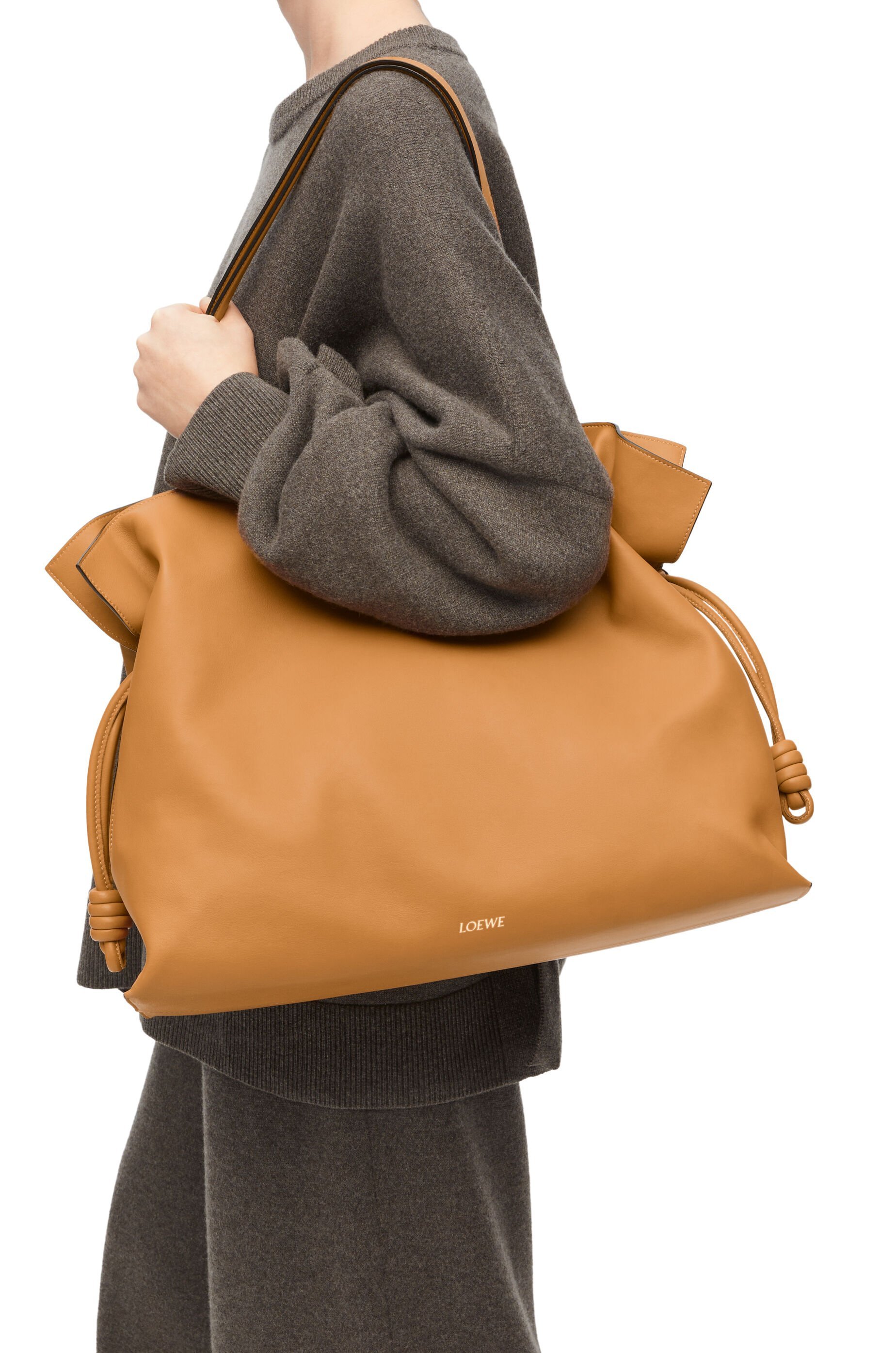 Loewe Extra Large Flamenco Tote Bag In Brown