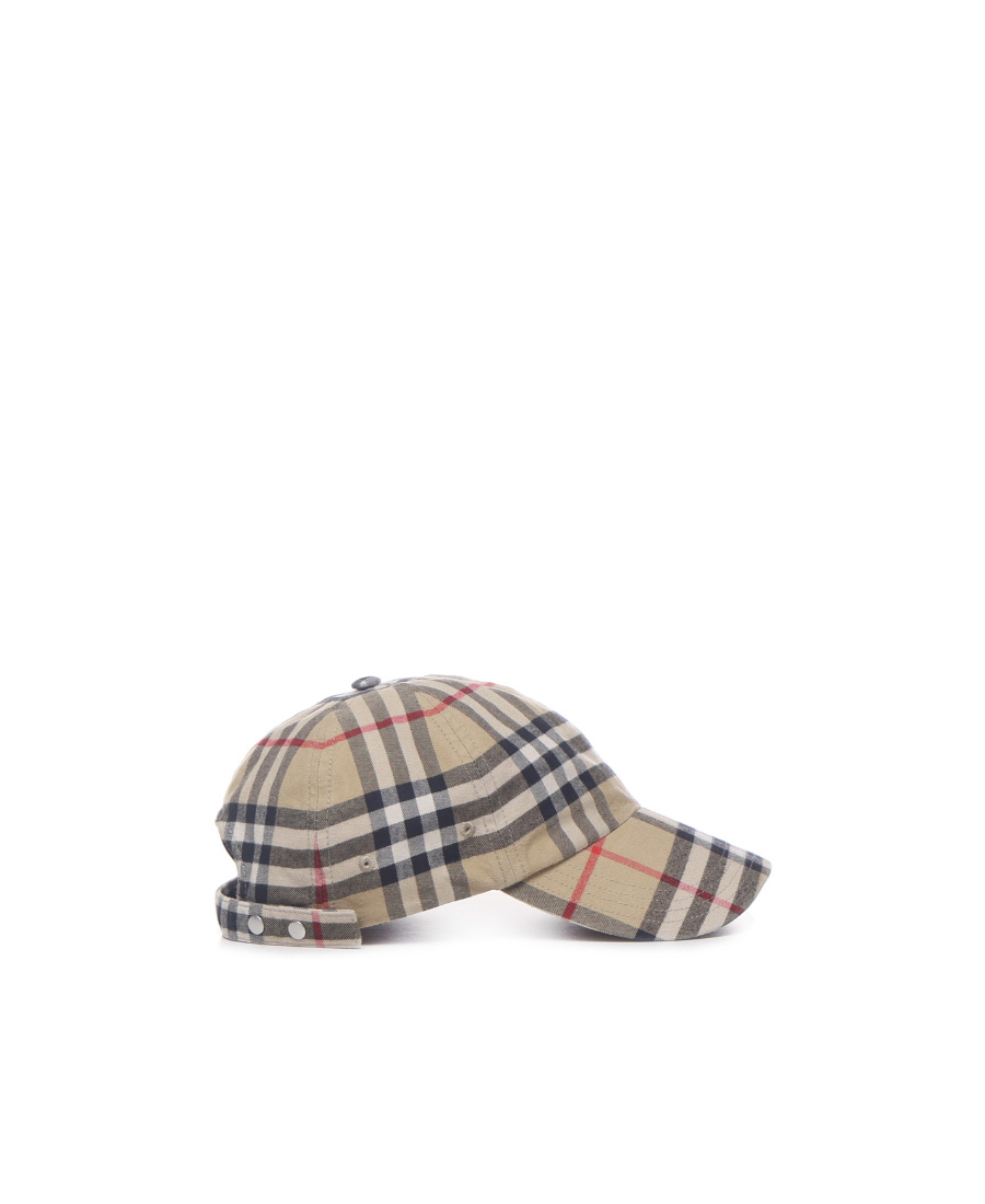 Burberry | Check Print Baseball Cap| Man | M In Nude