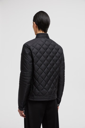 Moncler Man Down Jacket Black Size 5 Polyamide In Black