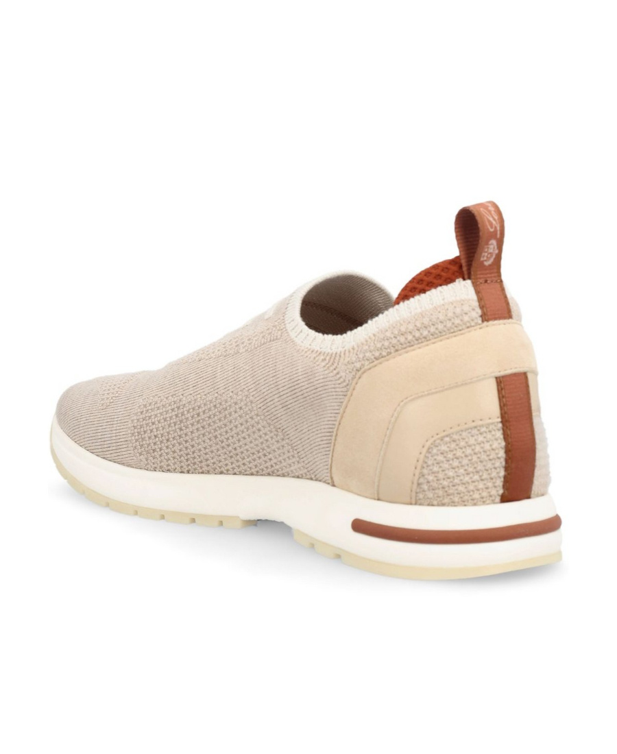 Loro Piana Flexy Knit Slip-on Trainer Sneakers In Nude