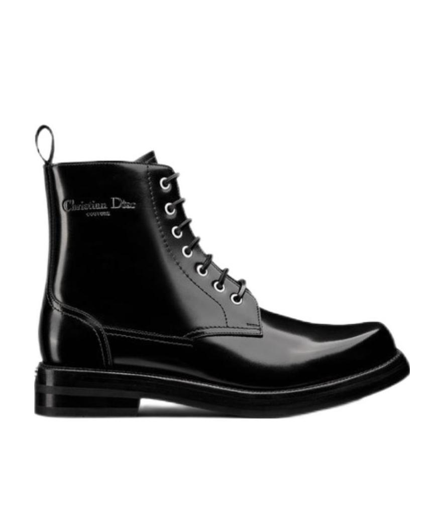 Dior Homme Carlo Lace-up Boots In Black