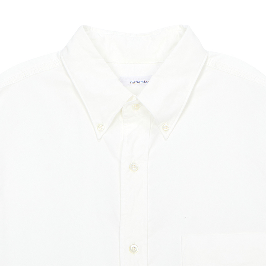 Nanamica Logo-embroidered Short-sleeved Shirt In White