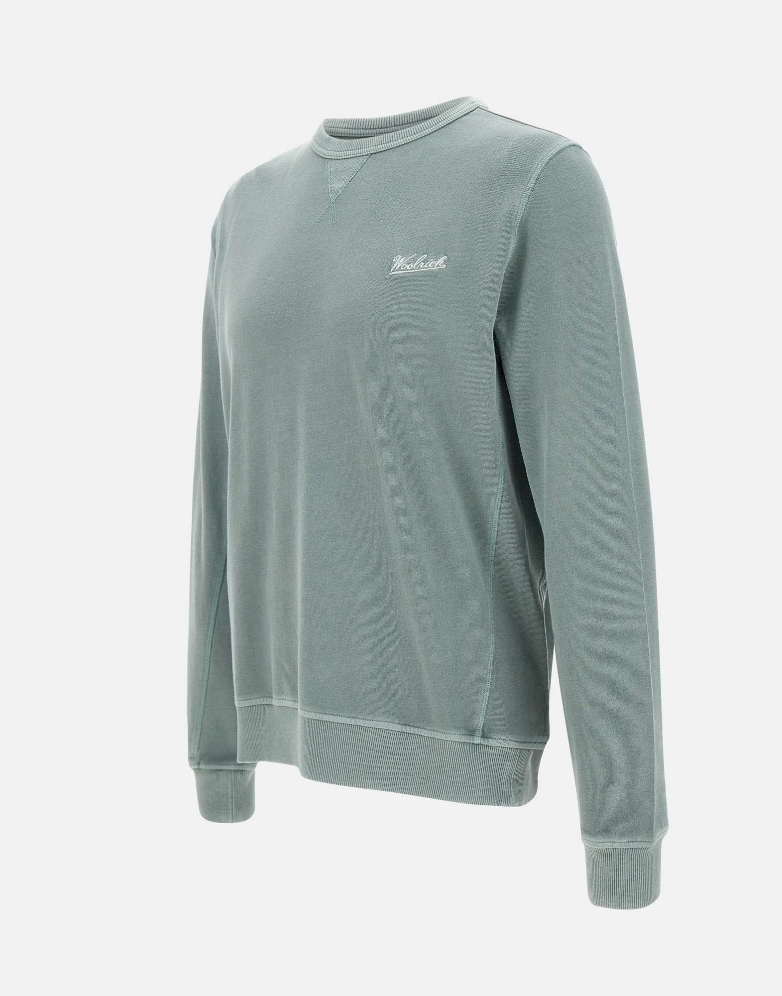 Woolrich Logo-embroidered Sweatshirt In Gray