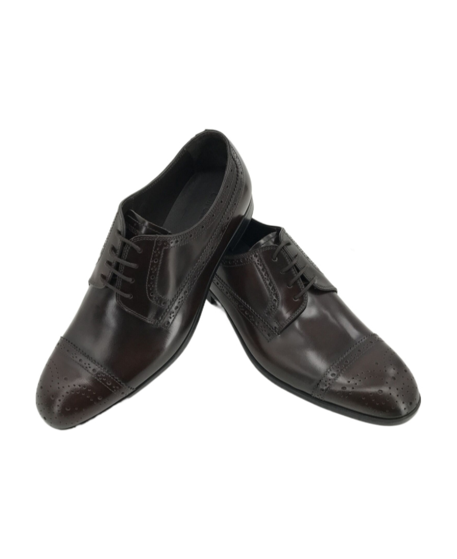 Emporio Armani Logo Business Casual Shoes In Black
