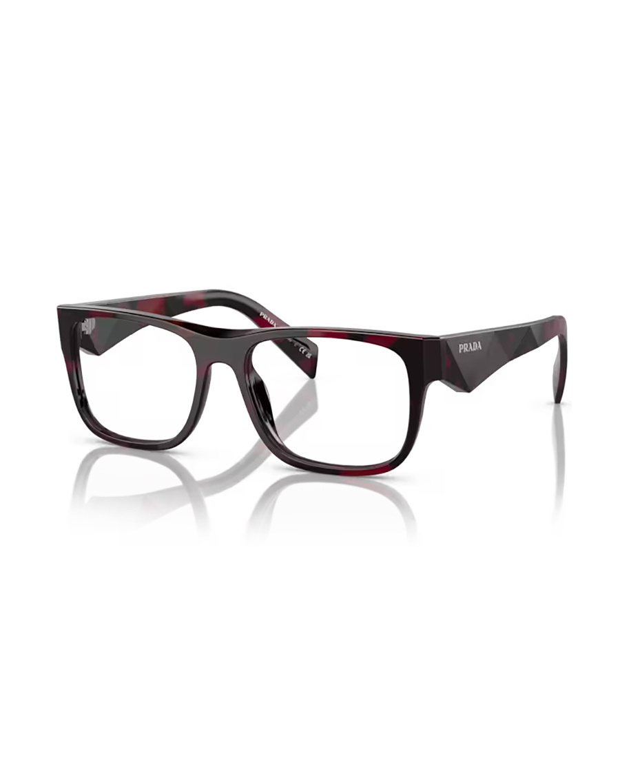 Prada Eyewear Rectangle Frame Glasses In Black