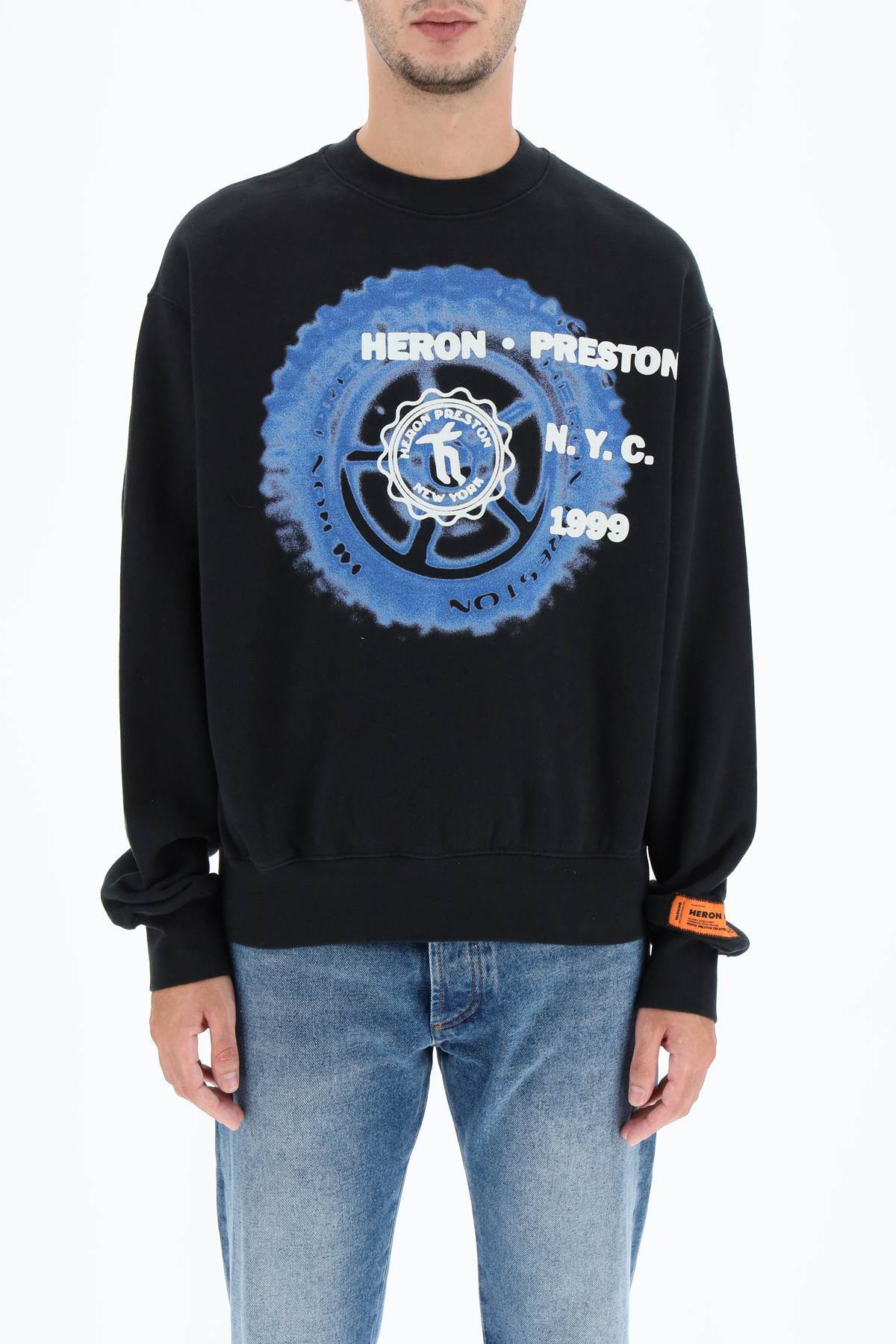HERON PRESTON HERON PRESTON LOGO PRINT SWEATSHIRT