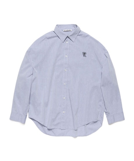 Acne Studios Long-sleeved Shirt In Blue