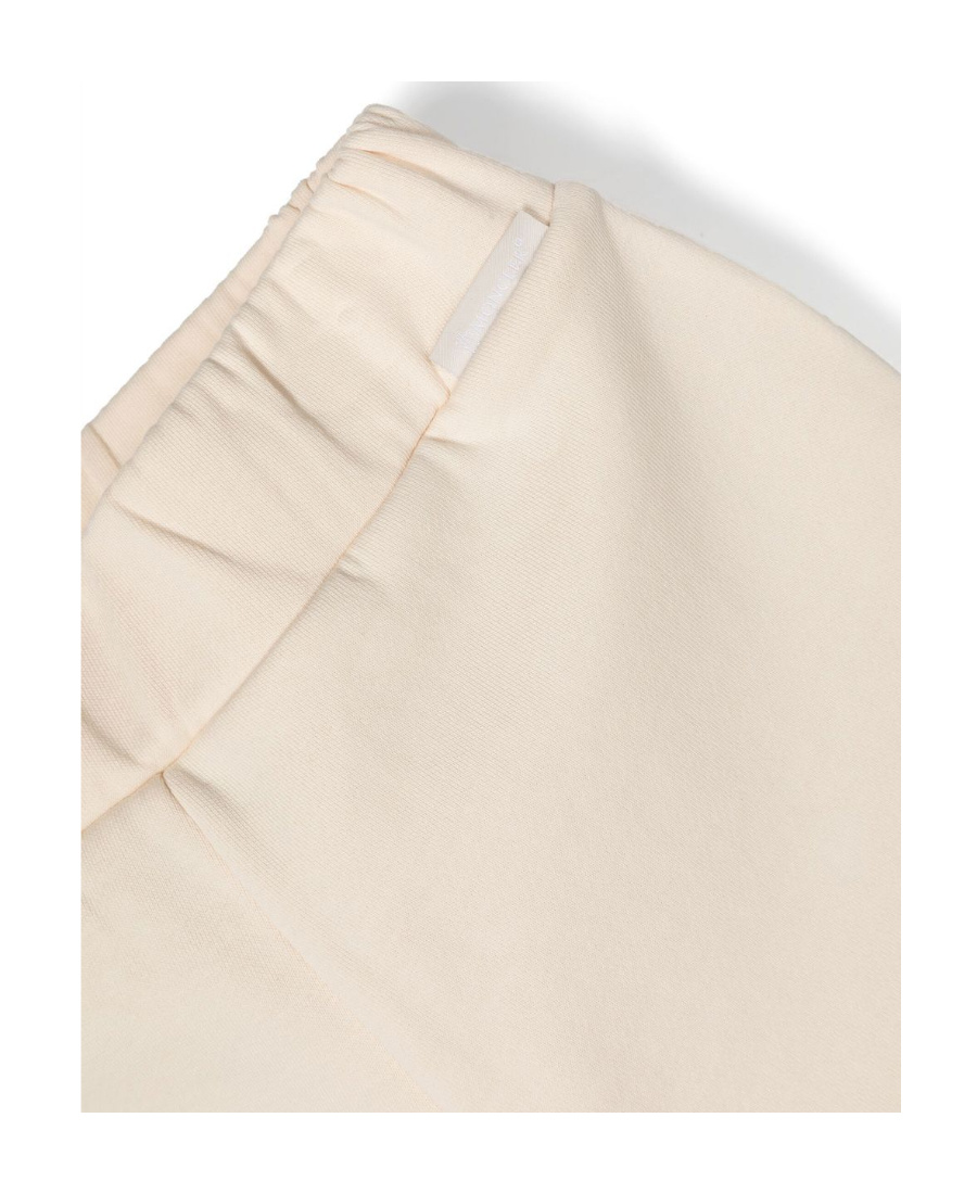 Moncler Embroidered Logo Track Set In Nude
