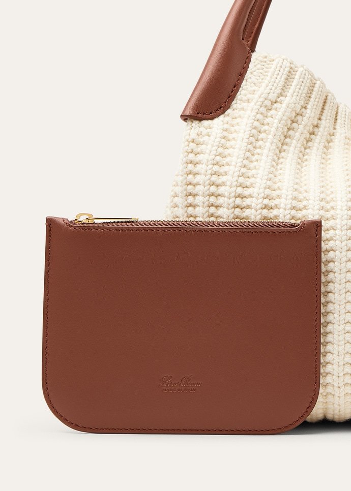 Loro Piana Small Bale Bag In White